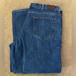 L.L. Bean Flannel lined Men's Relaxed Denim Jeans